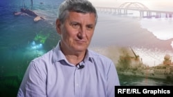 Сергій Воронов, корабель Чорноморського флоту РФ та підводні дослідження. Ілюстративний колаж