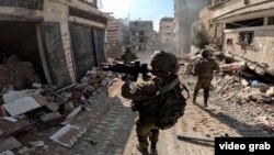 نیروهای اسرائیلی در بخشی از نوار غزه