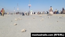 معترضان در منطقه چمن