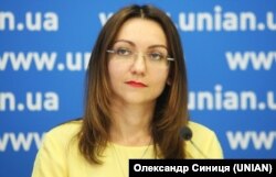 Виконавчий директор незалежного аналітичного центру «Український центр європейської політики» Любов Акуленко. Світлина 2019 року