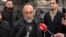 Armenia - Archbishop Mikael Ajapahian talks to reporters in Abovian, May 8, 2024.