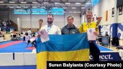 Suren Balyiants on the left, GPHK 2024 – SKIF Karate-Do International Tournament. Czech Republic, April 27-28, 2024