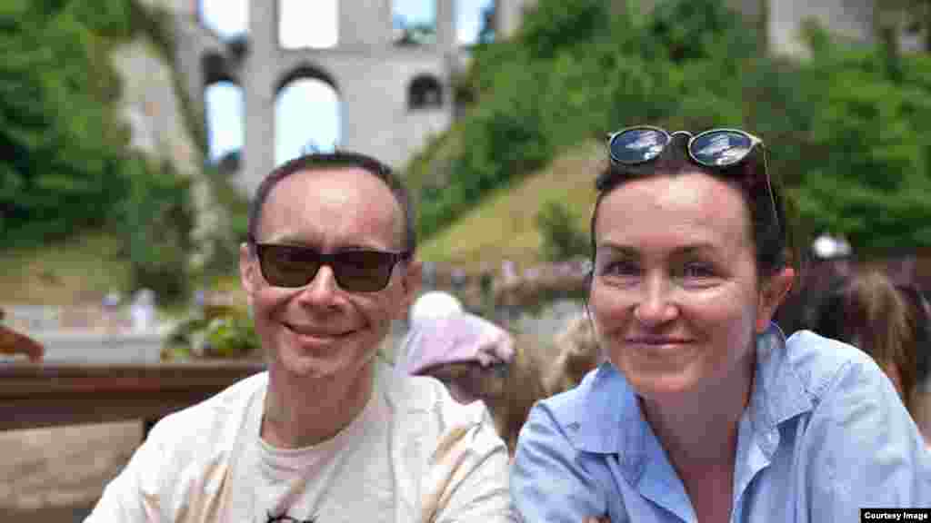 Алсу со своим мужем Павлом Буториным, директором телеканала "Настоящее время"&nbsp;