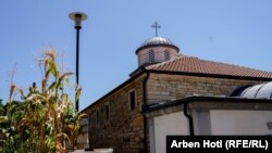 Реставрираната црква Свети Никола во Приштина, фотографирана во август 2024 година.