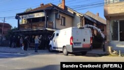 Në foto Banka Komerciale NLB, dega në Graçanicë, më 13 tetor 2023.