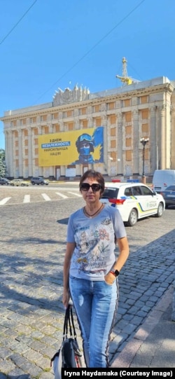 Ірина Гайдамака у центрі розбитого Харкова