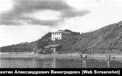 Вид на Карадагскую биологическую станцию с моря