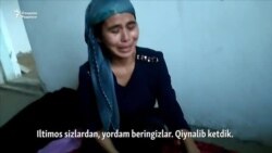 Гаражда яшаётган жиззахлик аёл уй сўраш учун Мирзиёев келишини кутмоқда