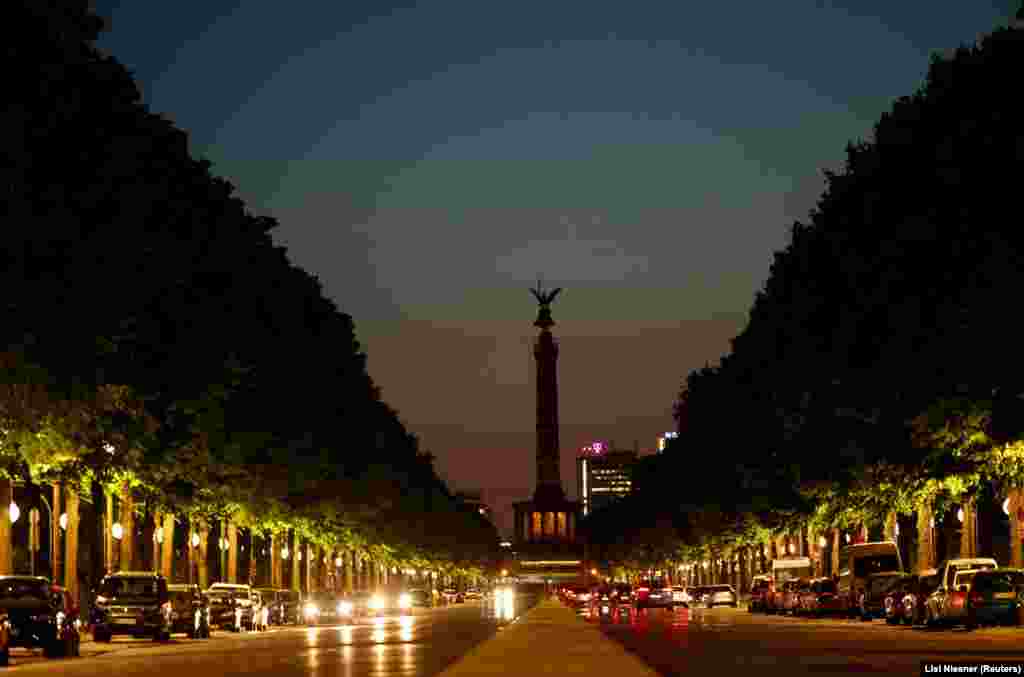 Berlin's Victory Column is among the monuments that have gone dark.&nbsp; On August 24, Germany approved drastic measures to cut back on energy use including limiting heating to 19 degrees Celsius (66 degrees Fahrenheit) inside public buildings and switching off aesthetic lighting on monuments. A ban on private heated swimming pools is also being considered.&nbsp;