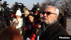 Armenia - Andranik Kocharian, chairman of the parliament committee on defense and security talks to journalists, Yerevan, January 28, 2025. 