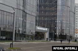 Вагнер центарот во Сакт Петербург, фотографиран во 2022 година, пред ребрендирањето во деловен центар.