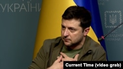 Владимир Зеленский 3-марттагы басма сөз жыйынында. Киев, Украина.