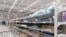 Пустые полки в гипермаркете «Метро» в Симферополе, 7 марта 2022 года