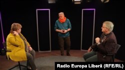 Moldova, Petru Macovei, head of Independent Press Association, Alina Radu manager Ziarul de Garda, Vasile Botnaru, head of RFE/RL Chisinau Bureau