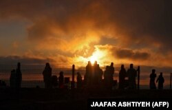 بخشی ازآیین‌های بزرگداشت پسح در شمال نابلس در بامداد ۲۱ آوریل