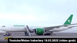 Türkmenistanyň "Altyn Asyr" telekanalyndan alnan surat. Illýustrasiýa suraty