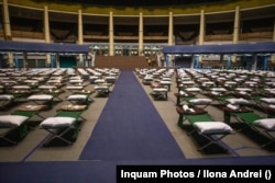 Centrul pentru refugiați organizat la Romexpo, București, vineri, 11 martie 2022. Inquam Photos / Ilona Andrei