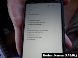 Drumul de trei zile a fost documentat de Nastia pentru a o ține la curent pe mama sa, rămasă în Fastiv.