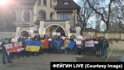 სააკაშვილის მხარდამჭერი აქცია კიშინიოვში