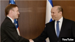 Consilierul pentru securitate națională al SUA, Jake Sullivan, și consilierul pentru securitate națională al Israelului, Dr. Eyal Hulata