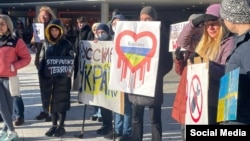 Одна из акций Антивоенного комитета 