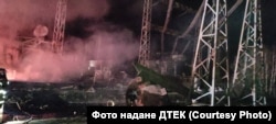 Ліквідація наслідків обстрілу Росією одного з підприємств ДТЕК