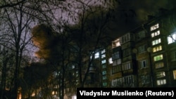 یک ساختمان در کی‌یف پایتخت اوکراین