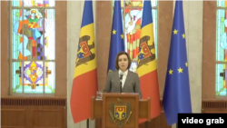 Майя Санду Коопсуздук кеңешинин чукул жыйынынан кийин. Кишинев. 26-апрель, 2022-жыл