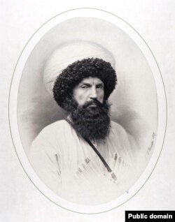 Имам Шемал. Автор - Деньер Генрих, 1859