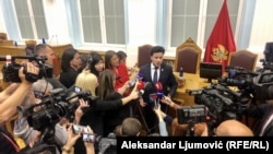 Premijer Vlade Crne Gore Dritan Abazović nakon polaganja zakletve, 28. aprila 2022.