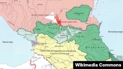 Карта региона 1918-1919 гг.