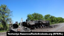 Територія навкола міста Гуляйполе, Запорізька область, після обстрілів російськими військами. 6 травня 2022 року