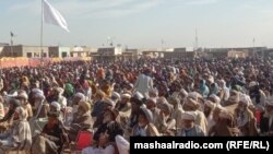 په ځونیخېلو کې له تېرو دوو کلونو راهیسې د ناامنۍ ضد پراخې مظاهرې او جرګې شوې دي - د ۲۰۲۳ز کال د جنورۍ لومړۍ نېټې انځور.