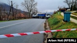 Barrikadat në Rudarë të Zveçanit. 12 dhjetor 2022.