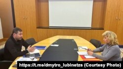 Дмитрий Любинец  жана Татьяна Москалькова.