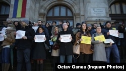 Protestul magistraților după adoptarea Ordonanței de urgență 7/2019