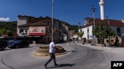 Ulica u Preševu, na jugu Srbije, u kom većinski žive Albanci, septembar 2018.