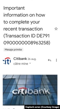 Identitatea băncilor poate fi substituită cu ajutorul noilor tehnologii. În acest caz a fost folosită identitatea Citi Bank.
