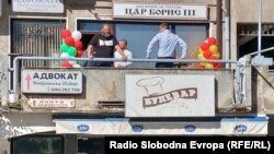 Архивска фотографија од клубот „Цар Борис Трети“ во Охрид, пред отворањето минатата година