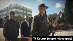 Крим. Севастополь. Мобілізовані складають присягу на вірність Росії, жовтень 2022