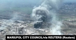 Мариуполдогу "Азовсталь", дрон менен тартылган сүрөт