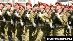 Парад на честь 9 травня, який у Росії називають «День перемоги». Севастополь, 9 травня 2022 року