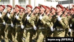 Парад на честь 9 травня в окупованому Севастополі, який у Росії називають «День перемоги». Україна, 9 травня 2022 року, ілюстративне фото