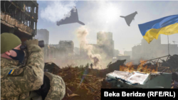 Іран поставив Москві понад дві тисячі безпілотників, каже українське керівнцтво. Росія ними активно бомбардує тепер українські міста та інфраструктурні об’єкти (колаж)