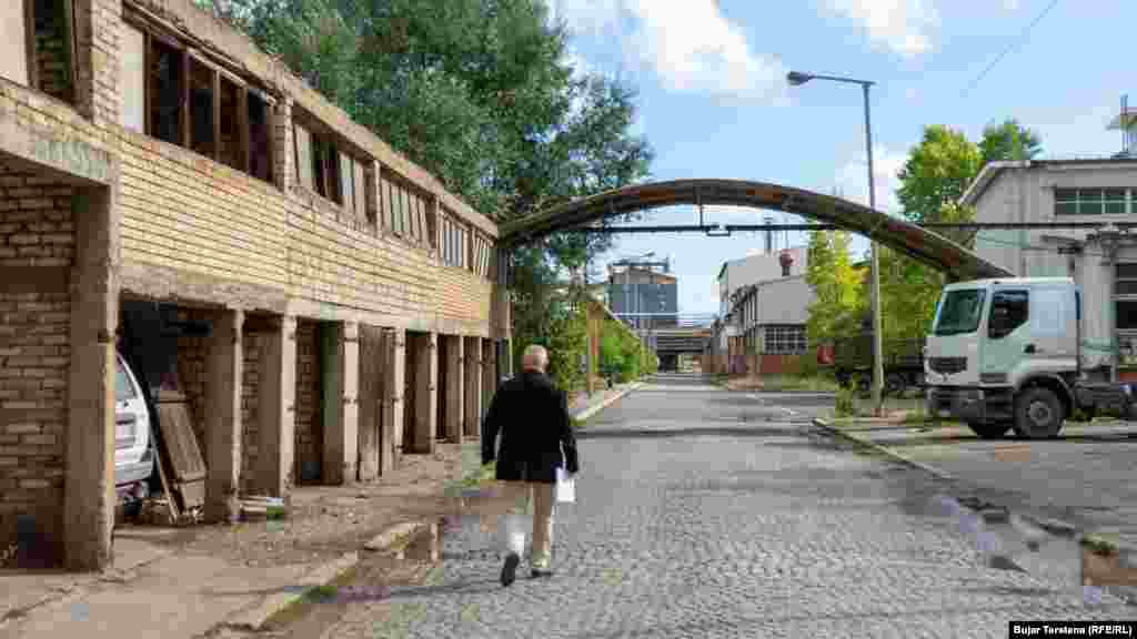 Parku industrial i kombinatit Trepça në Mitrovicë.&nbsp;