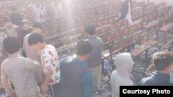 تصویری از محل انفجار در مرکز آموزشی « کاج » در منطقه دشت برچی کابل