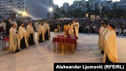 Podgorica- "Moleban za svetinju braka i očuvanje porodice" uoči Parade ponosa , 7. oktobar, 2022.