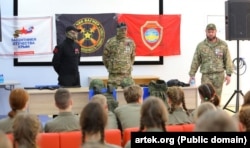 Зустріч артеківців з учасниками так званої «спеціальної військової операції». Окупований Росією Крим, 2024 рік