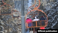 Караколдогу тоо-лыжа базасынан тартылган сүрөт. 27-ноябрь, 2021-жыл. 