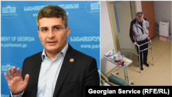 ფოტოკოლაჟი: მამუკა მდინარაძე და მიხეილ სააკაშვილი